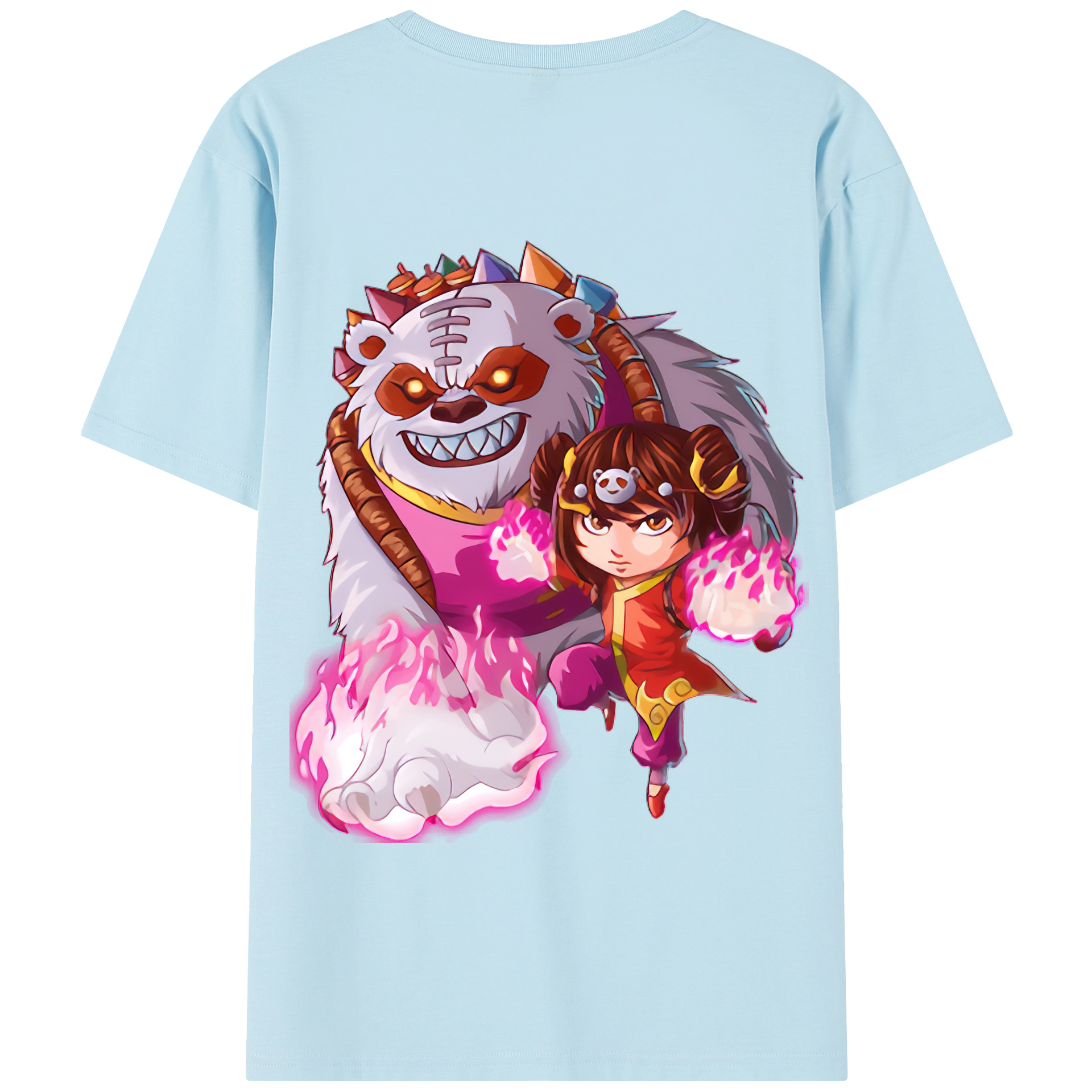 リーグ・オブ・レジェンド League of Legends LOL 綿100％半袖Tシャツ（背面プリント）